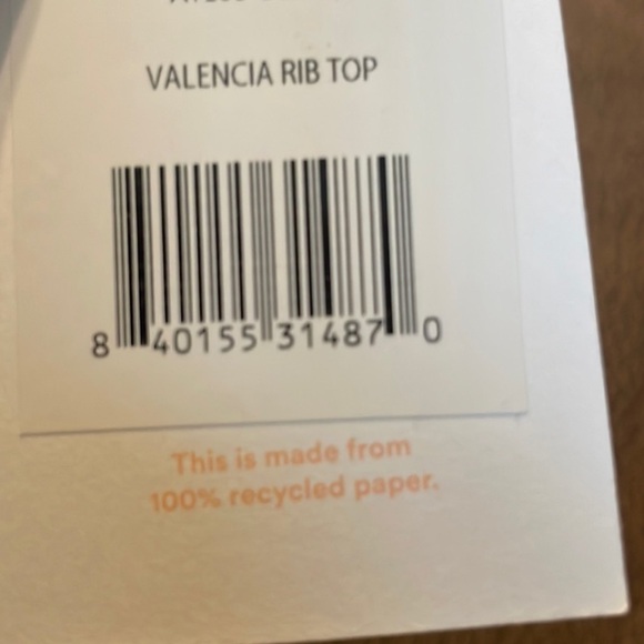 Andie The Valencia Rib Bikini Top Swimsuit Black NWT - Picture 6 of 6